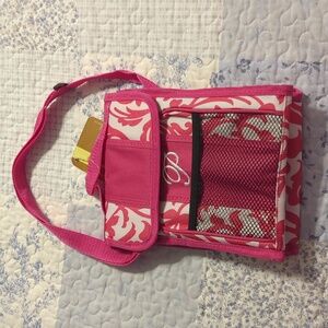 Pink and White Monogrammed Lunchbox